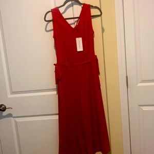 NWT Carolina belle red jumpsuit